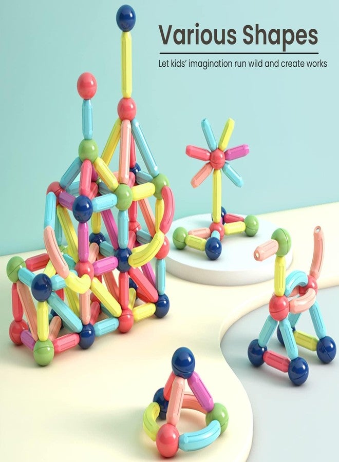 Kiditos DIY STEM Magnetic Building Set, 36 Pcs Magnetic Sticks and Balls Building Blocks Toy for Kids, Age 3+ Years, Multicolor - Image 5